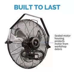 NewAir - 3000 CFM 18” High Velocity Wall Mounted Fan With Sealed Motor Housing And Ball Bearing Motor - Black 27 NewAir - 3000 CFM 18” High Velocity Wall Mounted Fan With Sealed Motor Housing And Ball Bearing Motor - Black -Appliance Shop 356383f3 a52c 58ef bb4f 9003a8951487