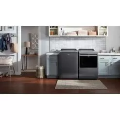 Whirlpool - 7.4 Cu. Ft. Smart Electric Dryer With Steam And Advanced Moisture Sensing - Chrome Shadow -Appliance Shop 35926fc4 402f 5d94 a987 b690a8070e62