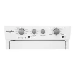 Whirlpool 3.5 Cu. Ft. White Gas Stacked Laundry Center -Appliance Shop 35a40205 f405 4d33 b719 79b475916e20
