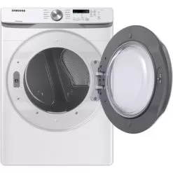 Samsung - 7.5 Cu. Ft. Stackable Electric Dryer With Sensor Dry - White -Appliance Shop 3619a1ad 4410 5f49 9c6f b06920f45967