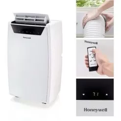 Honeywell - Classic 700 Sq. Ft. Portable Air Conditioner With Dehumidifier - White