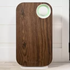 OVAL AIR 3-Stage H13 True HEPA 5-in-1 Air Purifier For Rooms Up To 600 Sq. Ft. Reduces Allergies, Asthma, Pets, Odor, Smoke - Dark Wood