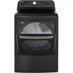 LG - 7.3 Cu. Ft. Smart Electric Dryer With Steam And Sensor Dry - Black Steel -Appliance Shop 3726ba72 363c 5284 b148 6d80da1e891f