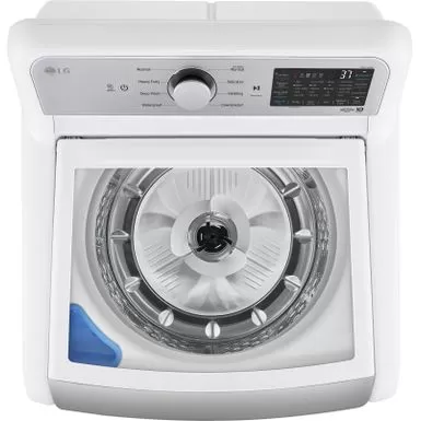 LG - 5.3 Cu. Ft. High-Efficiency Smart Top Load Washer With 4-Way Agitator And TurboWash3D - White 6 LG - 5.3 Cu. Ft. High-Efficiency Smart Top Load Washer With 4-Way Agitator And TurboWash3D - White - Image 4