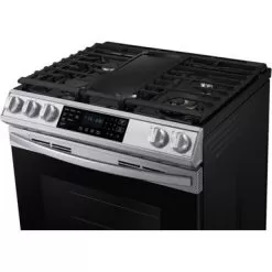 Samsung - 6.0 Cu. Ft. Front Control Slide-In Gas Convection Range With Air Fry & Wi-Fi, Fingerprint Resistant - Stainless Steel 37 Samsung - 6.0 Cu. Ft. Front Control Slide-In Gas Convection Range With Air Fry & Wi-Fi, Fingerprint Resistant - Stainless Steel -Appliance Shop 383f6c9f 18a7 5f54 9831 ce3b2e78ad09