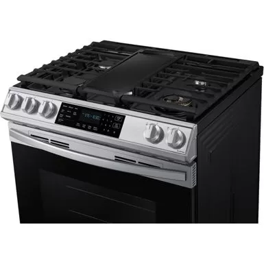 Samsung - 6.0 Cu. Ft. Front Control Slide-In Gas Convection Range With Air Fry & Wi-Fi, Fingerprint Resistant - Stainless Steel 18 Samsung - 6.0 Cu. Ft. Front Control Slide-In Gas Convection Range With Air Fry & Wi-Fi, Fingerprint Resistant - Stainless Steel - Image 16