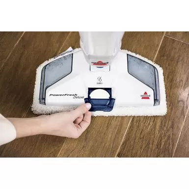 BISSELL - PowerFresh Deluxe Corded Steam Mop - Brite White/Saphire Waltz 6 BISSELL - PowerFresh Deluxe Corded Steam Mop - Brite White/Saphire Waltz - Image 4