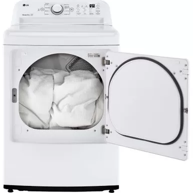 LG - 7.3 Cu Ft Electric Dryer With Sensor Dry - White 5 LG - 7.3 Cu Ft Electric Dryer With Sensor Dry - White - Image 3