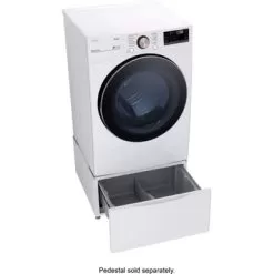 LG - 7.4 Cu. Ft. Stackable Smart Electric Dryer With Steam And Built-In Intelligence - White -Appliance Shop 398c8c1b fb79 565f 8dd6 e9186aa45044