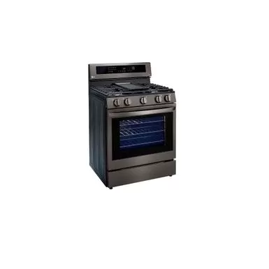LG LRGL5825D 5.8 Cu Ft. Smart Wi-Fi Enabled True Convection InstaView Gas Range With Air Fry - Black Stainless Steel - Black Stainless Steel 4 LG LRGL5825D 5.8 Cu Ft. Smart Wi-Fi Enabled True Convection InstaView Gas Range With Air Fry - Black Stainless Steel - Black Stainless Steel - Image 2