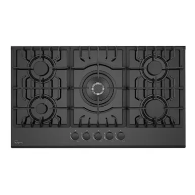 Built-in 36" Gas Cooktop - 5 Sealed Burners Cook Tops In Black - 36" 4 Built-in 36" Gas Cooktop - 5 Sealed Burners Cook Tops In Black - 36" - Image 2