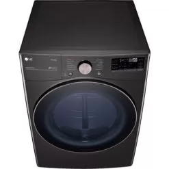 LG - 7.4 Cu. Ft. Stackable Smart Electric Dryer With Steam And Built-In Intelligence - Black Steel -Appliance Shop 3a0f5f31 cda4 5c35 93bd 9addb1c6ef3c
