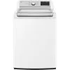 LG - 5.5 Cu. Ft. High-Efficiency Smart Top Load Washer With Steam And TurboWash3D Technology - White