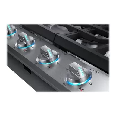 Samsung Ada 30" Stainless Steel Smart Gas Cooktop With Illuminated Knobs 7 Samsung Ada 30" Stainless Steel Smart Gas Cooktop With Illuminated Knobs - Image 5