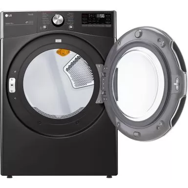 LG 7.4-Cu. Ft. Front Load Electric Dryer With TurboSteam And Built-In Intelligence, Black Steel 5 LG 7.4-Cu. Ft. Front Load Electric Dryer With TurboSteam And Built-In Intelligence, Black Steel - Image 3