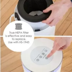 Crane True HEPA Air Purifier With UV Light For Rooms Up To 500 Sq. Ft. - White -Appliance Shop 3ba542b9 9de8 46df b8c4 18603be5ffbd