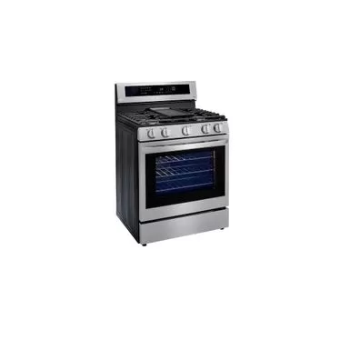 LG 5.8 Cu.ft. Gas Single Oven Range With True Convection And InstaView, Wi-Fi Enabled - Silver 4 LG 5.8 Cu.ft. Gas Single Oven Range With True Convection And InstaView, Wi-Fi Enabled - Silver - Image 2