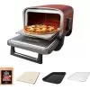 Ninja - Woodfire 8-in-1 Outdoor Oven, 700°F High Heat Roaster, Pizza Oven, BBQ Smoker With Woodfire Technology - Terracotta Red