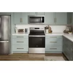 Whirlpool - 5.3 Cu. Ft. Freestanding Electric Convection Range With Air Fry - Stainless Steel -Appliance Shop 3c11685e dd0a 5219 bf5b aa604836a253