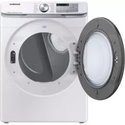 Samsung - 7.5 Cu. Ft. Stackable Smart Electric Dryer With Steam Sanitize+ - White -Appliance Shop 3c5e6fc1 05be 5c39 b394 0d236555b746