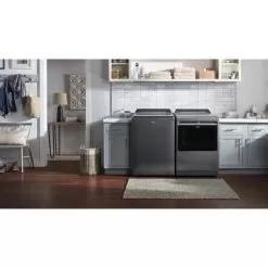 Whirlpool - 7.4 Cu. Ft. Smart Electric Dryer With Steam And Advanced Moisture Sensing - Chrome Shadow -Appliance Shop 3cbe75ea 96b7 50e5 9396 7e55e6763afc