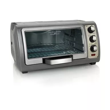 Hamilton Beach - 6 Slice Easy Reach Convection Toaster Oven Silver 5 Hamilton Beach - 6 Slice Easy Reach Convection Toaster Oven Silver - Image 3