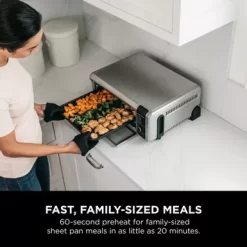 Ninja - Foodi 8-in-1 Digital Air Fry Oven, Toaster, Flip-Away Storage, Dehydrate, Keep Warm - Stainless Steel/Black 41 Ninja - Foodi 8-in-1 Digital Air Fry Oven, Toaster, Flip-Away Storage, Dehydrate, Keep Warm - Stainless Steel/Black -Appliance Shop 3d6834fd caa3 4236 85e3 b4b045ad3243