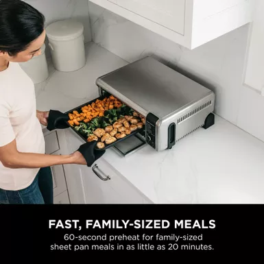 Ninja - Foodi 8-in-1 Digital Air Fry Oven, Toaster, Flip-Away Storage, Dehydrate, Keep Warm - Stainless Steel/Black 22 Ninja - Foodi 8-in-1 Digital Air Fry Oven, Toaster, Flip-Away Storage, Dehydrate, Keep Warm - Stainless Steel/Black - Image 20