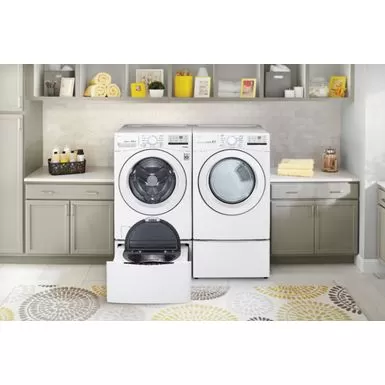 LG - 4.5 Cu. Ft. High Efficiency Stackable Front-Load Washer With 6Motion Technology - White 11 LG - 4.5 Cu. Ft. High Efficiency Stackable Front-Load Washer With 6Motion Technology - White - Image 9