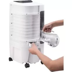 Honeywell - 200 CFM Indoor Portable Evaporative Cooler - White -Appliance Shop 3db5b399 9da7 54d3 a9fc e15d934403e8