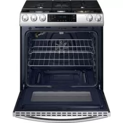 Samsung - 6.0 Cu. Ft. Front Control Slide-In Gas Convection Range With Air Fry & Wi-Fi, Fingerprint Resistant - Stainless Steel 41 Samsung - 6.0 Cu. Ft. Front Control Slide-In Gas Convection Range With Air Fry & Wi-Fi, Fingerprint Resistant - Stainless Steel -Appliance Shop 3dbb3ded a254 4170 ac8a 5829747fff5d