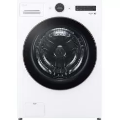 LG - 5.0 Cu. Ft. High-Efficiency Smart Front Load Washer With Steam And TurboWash 360 - White