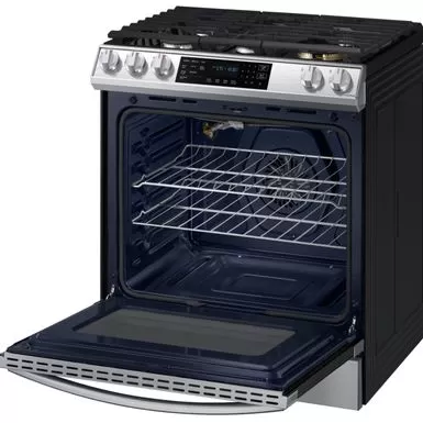 Samsung - 6.0 Cu. Ft. Front Control Slide-In Gas Convection Range With Air Fry & Wi-Fi, Fingerprint Resistant - Stainless Steel 7 Samsung - 6.0 Cu. Ft. Front Control Slide-In Gas Convection Range With Air Fry & Wi-Fi, Fingerprint Resistant - Stainless Steel - Image 5