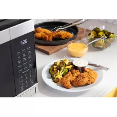 GE - 1.0 Cu. Ft. Convection Countertop Microwave With Air Fry - Black Stainless Steel 13 GE - 1.0 Cu. Ft. Convection Countertop Microwave With Air Fry - Black Stainless Steel - Image 11