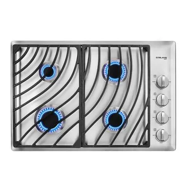Gasland Chef 30" Built-in Gas Cooktop Stainless Steel 4 Italy Sabaf Burner NG/LPG Convertible Gas Stovetop - Black 3 Gasland Chef 30" Built-in Gas Cooktop Stainless Steel 4 Italy Sabaf Burner NG/LPG Convertible Gas Stovetop - Black