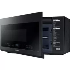 Samsung - 2.1 Cu. Ft. Over-the-Range Microwave With Sensor Cook - Black Stainless Steel -Appliance Shop 3f7f92cc 6269 4871 9a47 9bbe1ed9a6d4