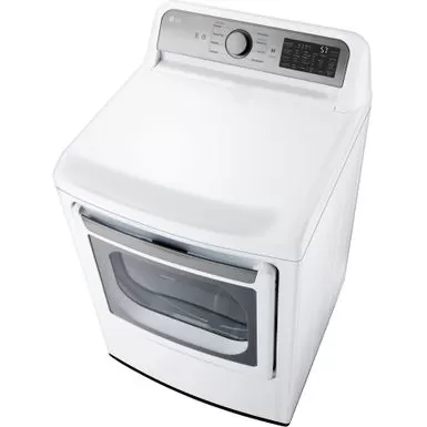 LG - 7.3 Cu. Ft. Smart Electric Dryer With EasyLoad Door - White 15 LG - 7.3 Cu. Ft. Smart Electric Dryer With EasyLoad Door - White - Image 13