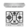 2 Piece Kitchen Appliances Packages Including 24" Gas Cooktop And 30" Under Cabinet Range Hood - Silver -Appliance Shop 42bbef9d 6b58 4ab3 b8b4 03fb85841da2