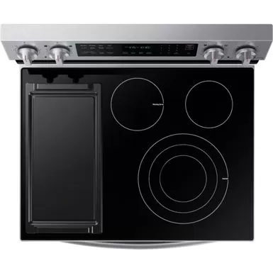 Samsung - 6.3 Cu. Ft. Freestanding Electric Convection+ Range With WiFi, No-Preheat Air Fry And Griddle - Stainless Steel 10 Samsung - 6.3 Cu. Ft. Freestanding Electric Convection+ Range With WiFi, No-Preheat Air Fry And Griddle - Stainless Steel - Image 8