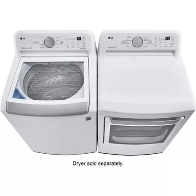 LG - 5.0 Cu. Ft. High-Efficiency Top Load Washer With 6Motion Technology - White 10 LG - 5.0 Cu. Ft. High-Efficiency Top Load Washer With 6Motion Technology - White - Image 8