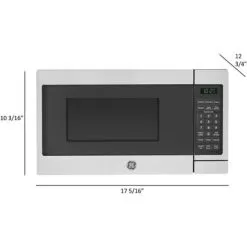 GE - 0.7 Cu. Ft. Compact Microwave - Stainless Steel -Appliance Shop 44663259 38a0 5f96 9adb a779a6fa9bed