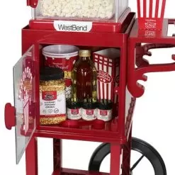 WestBend - 2.5-Ounce Popcorn Cart Popcorn Popper Machine - Red 25 WestBend - 2.5-Ounce Popcorn Cart Popcorn Popper Machine - Red -Appliance Shop 45ac945e 10b1 5298 8aa1 0cd0e6d9217d