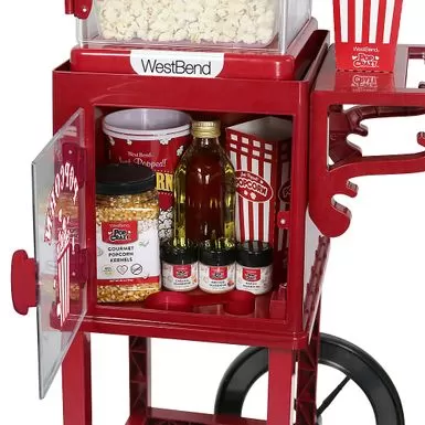 WestBend - 2.5-Ounce Popcorn Cart Popcorn Popper Machine - Red 12 WestBend - 2.5-Ounce Popcorn Cart Popcorn Popper Machine - Red - Image 10
