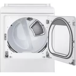 LG - 7.3 Cu. Ft. Smart Gas Dryer With Steam And Sensor Dry - White -Appliance Shop 46c8072f e5bc 582f b62c afbcb4e30507
