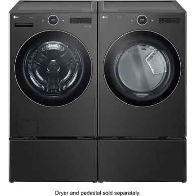 LG - 5.0 Cu. Ft. High-Efficiency Stackable Smart Front Load Washer With Steam And TurboWash 360 - Black Steel 12 LG - 5.0 Cu. Ft. High-Efficiency Stackable Smart Front Load Washer With Steam And TurboWash 360 - Black Steel - Image 10