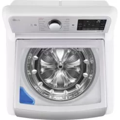 LG - 5.5 Cu. Ft. High-Efficiency Smart Top Load Washer With Steam And TurboWash3D Technology - White -Appliance Shop 4725755c cd16 594c 95ce e521b7b957df