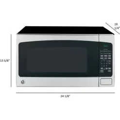 GE - 2.0 Cu. Ft. Full-Size Microwave - Stainless Steel -Appliance Shop 4943a586 cc87 570e 855d 266e8a5b44b4