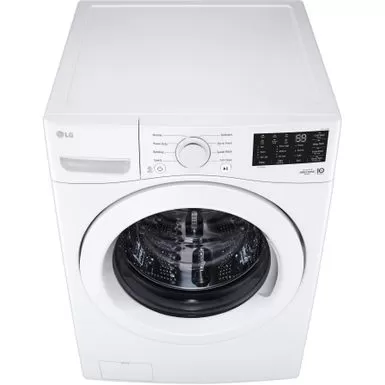 LG - 5.0 Cu. Ft. High-Efficiency Front Load Washer With 6Motion Technology - White 10 LG - 5.0 Cu. Ft. High-Efficiency Front Load Washer With 6Motion Technology - White - Image 8
