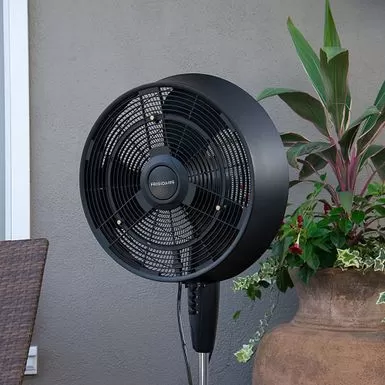 NewAir - Outdoor Misting Fan And Pedestal Fan, Cools 500 Sq. Ft. With 3 Fan Speeds And Wide-Angle Oscillation - Black 6 NewAir - Outdoor Misting Fan And Pedestal Fan, Cools 500 Sq. Ft. With 3 Fan Speeds And Wide-Angle Oscillation - Black - Image 4