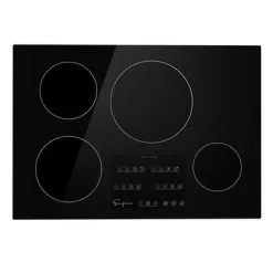 Empava 30" 4 Booster Burners Vitro Ceramic Glass Electric Induction Cooktop - Black